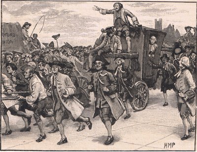 The Mob Releasing Mr Wilkes on His Way to Prison AD 1768 by Henry Marriott Paget